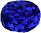 Moe's Home Collection PJ Royal Blue Velvet Pouf-2