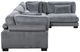 Mazin Furniture Traverse 4-Piece Gray Modular Sectional -2