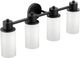 Moen® Iso™ Matte Black Four Globe Bath Light-0