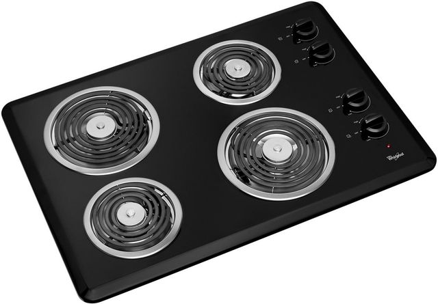 Whirlpool® 30" Black Electric Cooktop-1