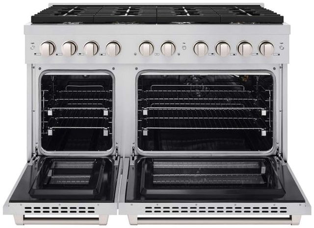 ZLINE 48" Stainless Steel Pro Style Gas Range with 8 Burner Cooktop-1