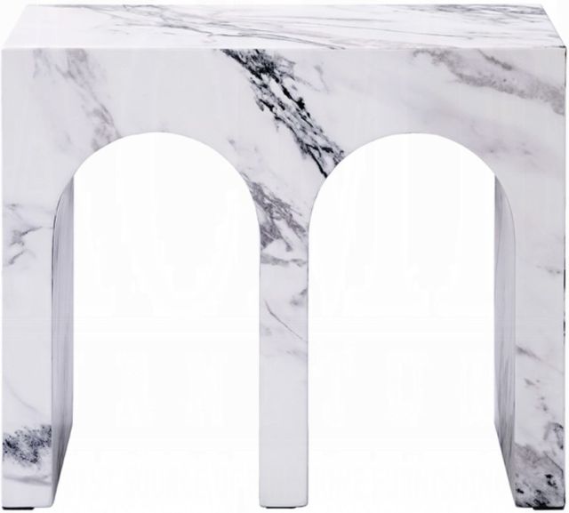 ACME Furniture Fritzy White End Table-3