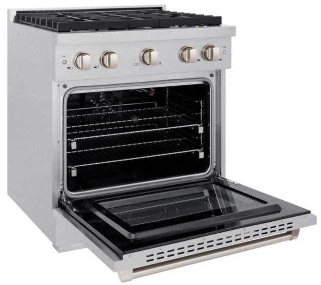 ZLINE 30" Satin Stainless Steel Pro Style Gas Range-3