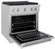 ZLINE 30" Satin Stainless Steel Pro Style Gas Range-4