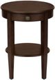Monarch Specialties Inc. Espresso Veneer 2-Tier Round Side Table-1