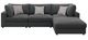 Coaster® Serene 4-Piece Charcoal Sectional-5