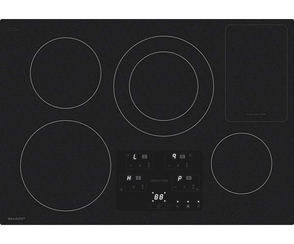 Sharp® 30" Black Induction Cooktop-0