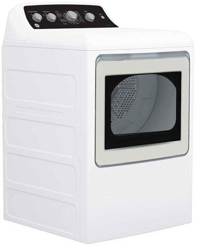 GE® 7.2 Cu. Ft. White Gas Dryer with SaniFresh Cycle-2