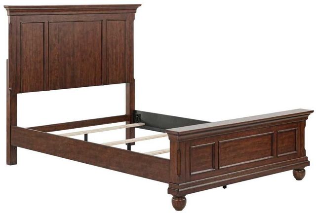 Liberty Furniture Rustic Traditions Rustic Cherry Queen Panel Bed-0