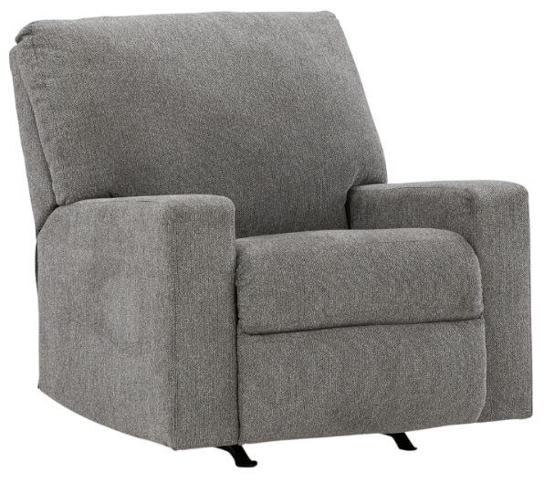 Signature Design by Ashley® Deltona Graphite Manual Rocker Recliner
