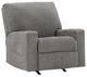 Signature Design by Ashley® Deltona Graphite Manual Rocker Recliner-0