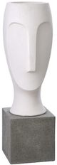 Harp & Finial® Rapu Frosted White/Gray Small Statue-0