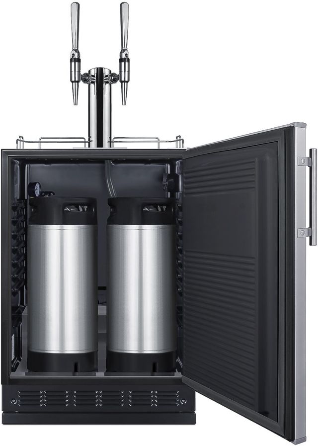 Summit® 24" Stainless Steel Nitro Coffee Kegerator-3