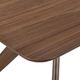 Elements International Razor Walnut Standard Height Rectangle Dining Table-3