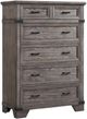Intercon Forge Wire Brushed Steel Gray 6-Drawer Standard Chest-0