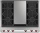Wolf® 36" Black Pro Style Dual Fuel Range-2