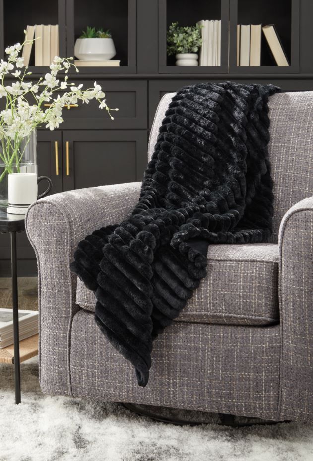 Signature Design by Ashley® Alsonwell Black Throw Blanket-2