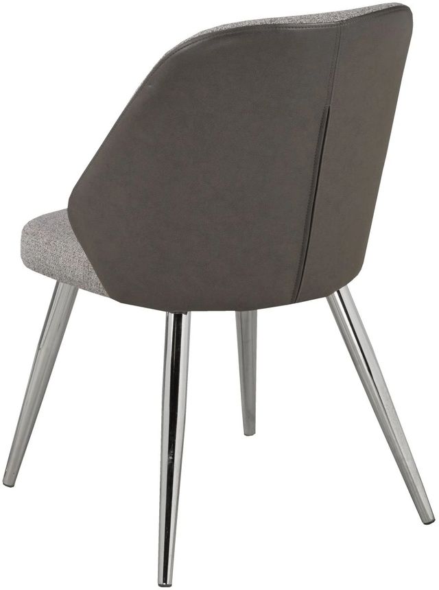 Brassex Inc. Tulita 2-Piece Two-Tone Grey Dining Chair Set-1