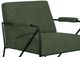 International Furniture Direct Lotus Olive/Matte Black Accent Chair-1