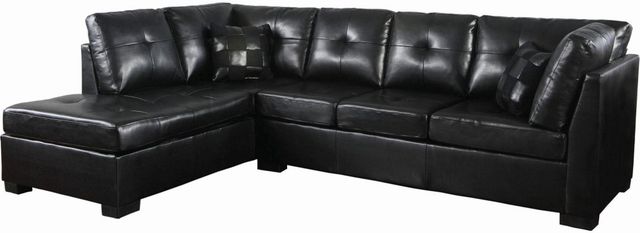 Coaster® Darie 2 Piece Black Sectional Set-0