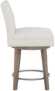 Fairfield® Customizable Dining Entree Pull Short Button Back Swivel Counter Stool-2