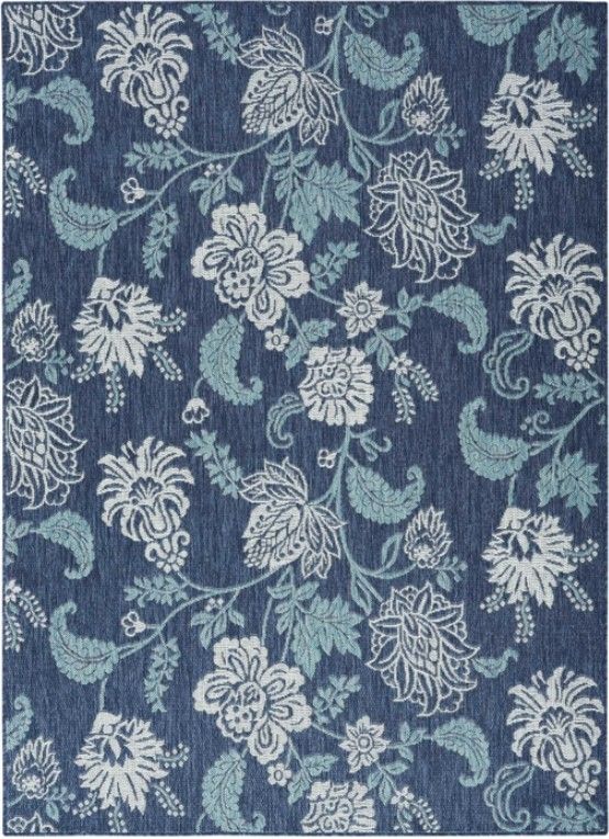 Nourison Home™ Garden Oasis Navy 5'x7' Style 2 Area Rug-0
