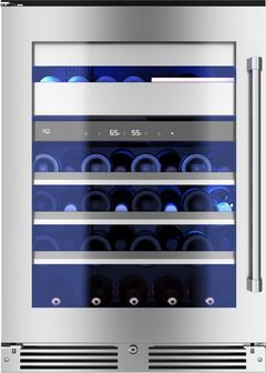 XO 24'' Fingerprint Resistant Stainless Steel Built In Wine Cooler