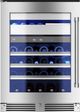 XO 24'' Fingerprint Resistant Stainless Steel Built In Wine Cooler-0