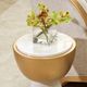 Michael Amini® Scotts Square Light Champagne Chairside Table-3