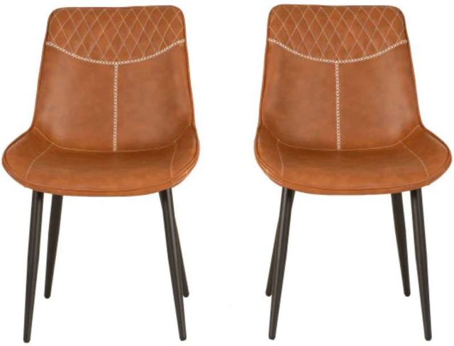 Linon August 2-Piece Brown Counter Stool-3