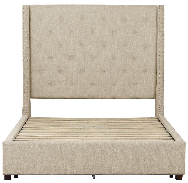 Homelegance® Fairborn Beige Full Platform Bed-3