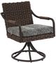 Tommy Bahama® Outdoor Kilimanjaro Tobacco Swivel Rocker Dining Chair-0