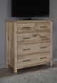 Vaughan-Bassett Dovetail Sun Bleached White Standing Dresser-1