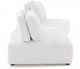 Furniture of America® Stavanger White Curved 2-Seater with Ottoman-1