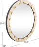 Bassett Mirror Global Gold/White Bone Wall Mirror-3