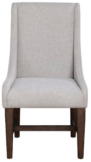 Steve Silver Co. Auburn Beige/Dark Tobacco Upholstered Dining Arm Chair-1