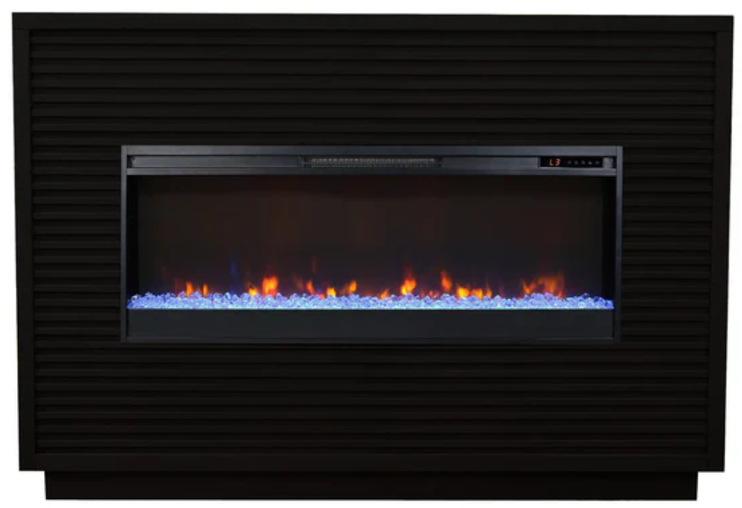 Legends Home Stardust Black Fireplace Mantel