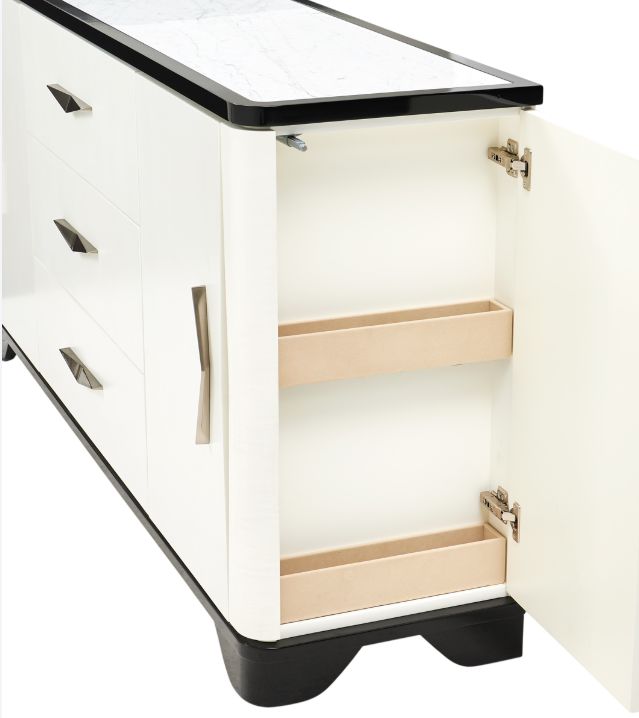 Michael Amini® Tuxedo Piano Keyboard Sideboard-3