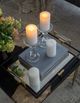 A & B Home White 5" Unscented Soy Wax Candle-5