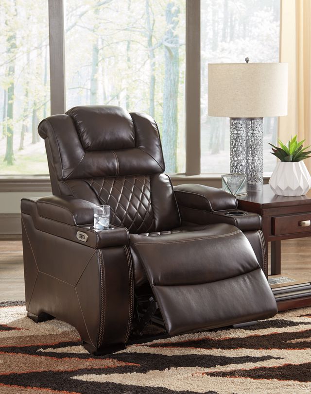 Signature Design by Ashley® Warnerton 3 Piece Chocolate Power Reclining Living Room Seating Set-2