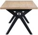 Winners Only® Oxford Beige Top Trestle Dining Table with Black Base-4