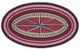 Capel Rugs Hyport Compass Red 27" x 48" Oval Rug-0