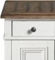 Intercon Drake French Oak 22" Chairside Table with Rustic Gray Base-2