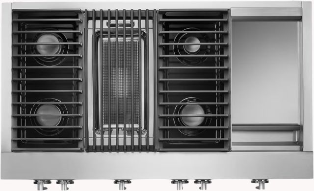 JennAir® NOIR™ 48" Stainless Steel Pro Style Dual Fuel Range-3