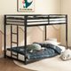 Northfield Living Adam Black Youth Twin Over Twin Bunk Bed-1