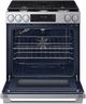 Samsung Bespoke 30" Matte Black Steel Smart Slide-In Gas Range with True Convection-1