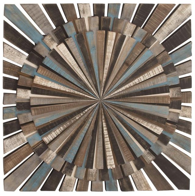 Deco Marche Multi-Colored Starbust Dimensional Wall Art-0