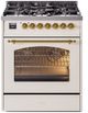Ilve® Nostalgie II Series 30" Antique White Pro Style Dual Fuel Range-0