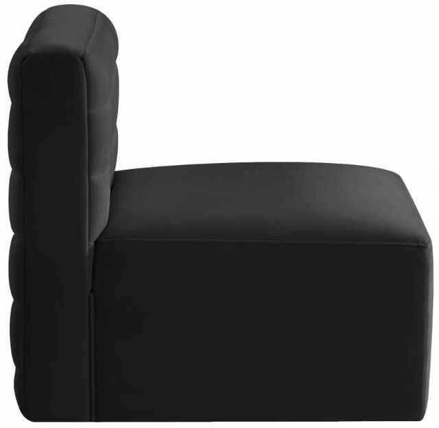 Meridian Furniture Quincy Black Velvet Modular Armless Chair-2