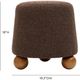 TOV Furniture Jaine Chocolate Brown Boucle Ottoman-2